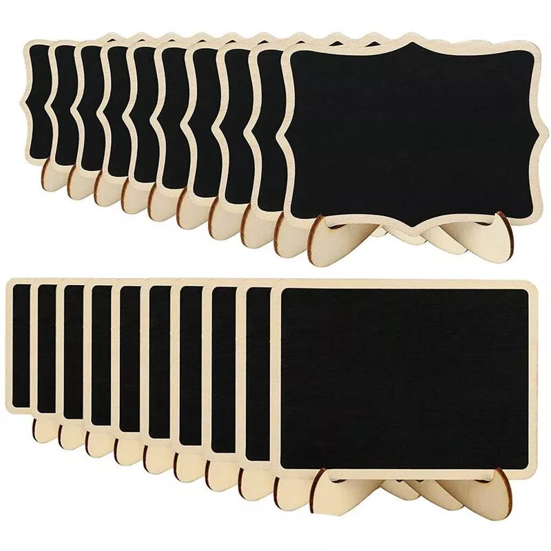 Mini Pizarra, Mini Tablón De Anuncios, Pizarra Rectangular Con Pizarras De Etiquetas De Soporte Para Decoración De Bodas, Tablero De Mensajes, En Oferta Mini Pizarra