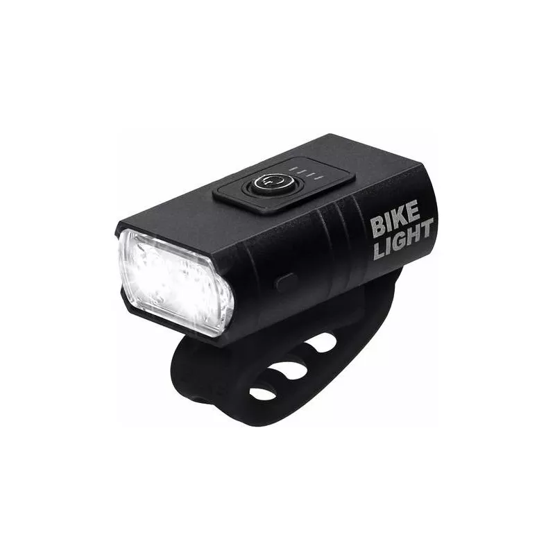 Otros accesorios de iluminación Faro de bicicleta con 6 modos de luz Luz de advertencia de bicicleta Impermeable 1200mAh Faro delantero Negro barato