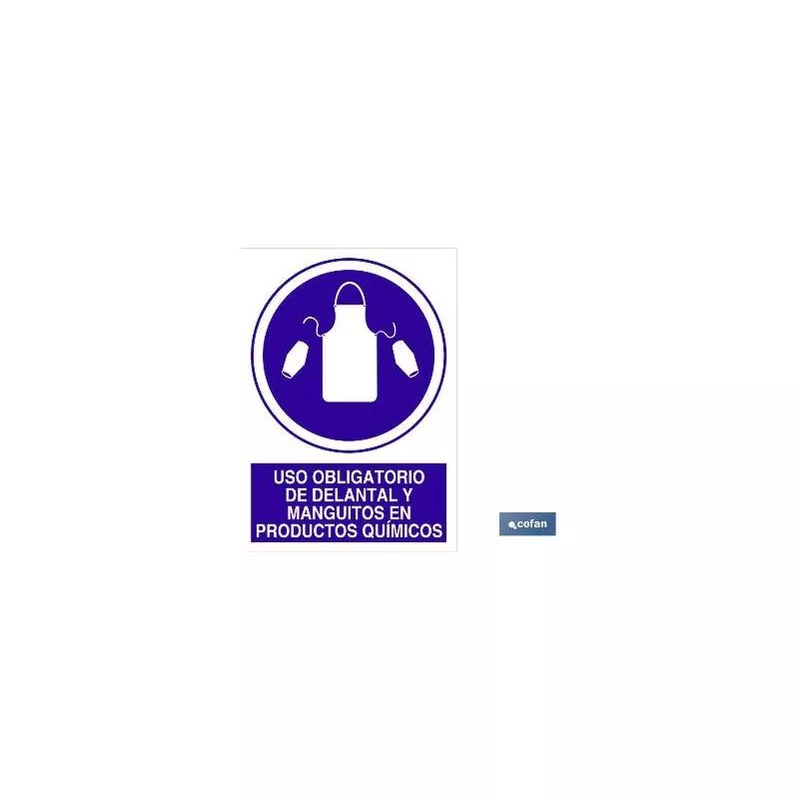 Plimpo Señal Adhesiva 148X105Mm Uso Obligatorio De Delantal Y Manguitos En Productos Químicos En Oferta Plimpo Señal Adhesiva 148X105Mm Uso Obligatorio De Delantal Y Manguitos En Productos Químicos Barato