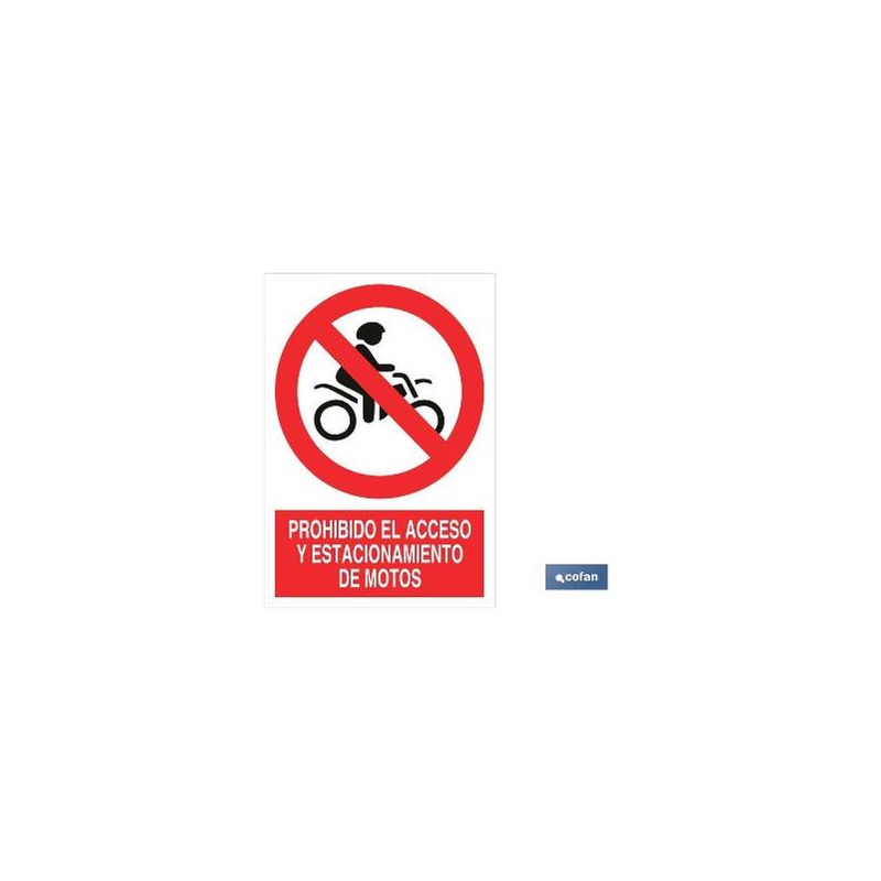 Plimpo Señal Adhesiva 210X148Mm Prohibido Acceso De Motos Barato