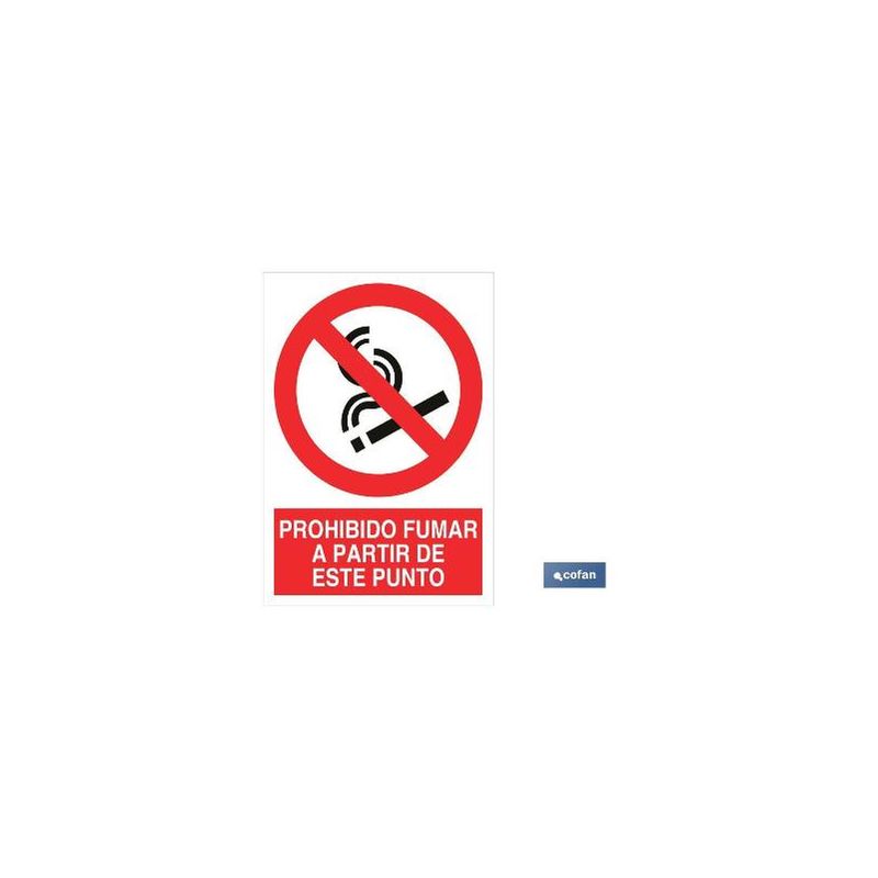 Plimpo Señal Adhesiva 210X148Mm Prohibido Fumar A Partir De Este Punto Barato