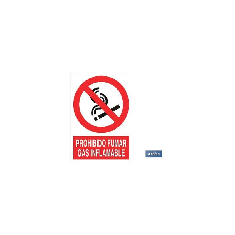 Plimpo Señal Adhesiva 210X148Mm Prohibido Fumar Gas Inflamable Barato