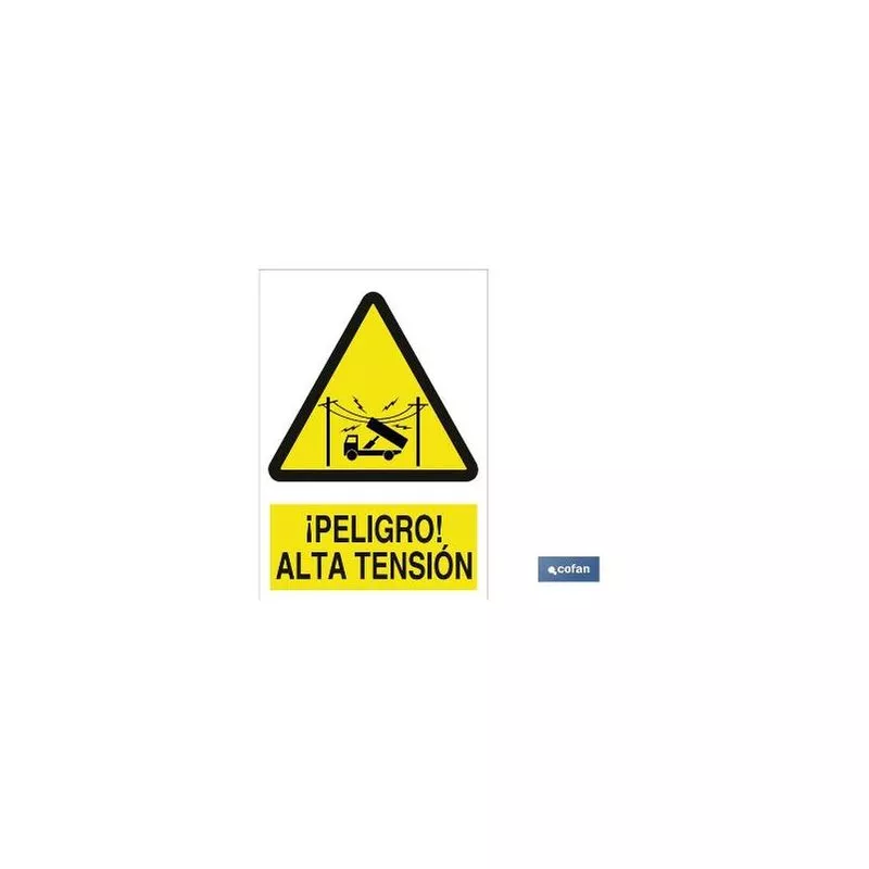 PLIMPO señal adhesiva 297x210 mm ¡peligro! alta tensión barato