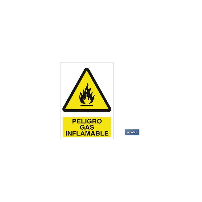 Plimpo Señal Adhesivo 105X105Mm. Peligro Gas Inflamable Barato