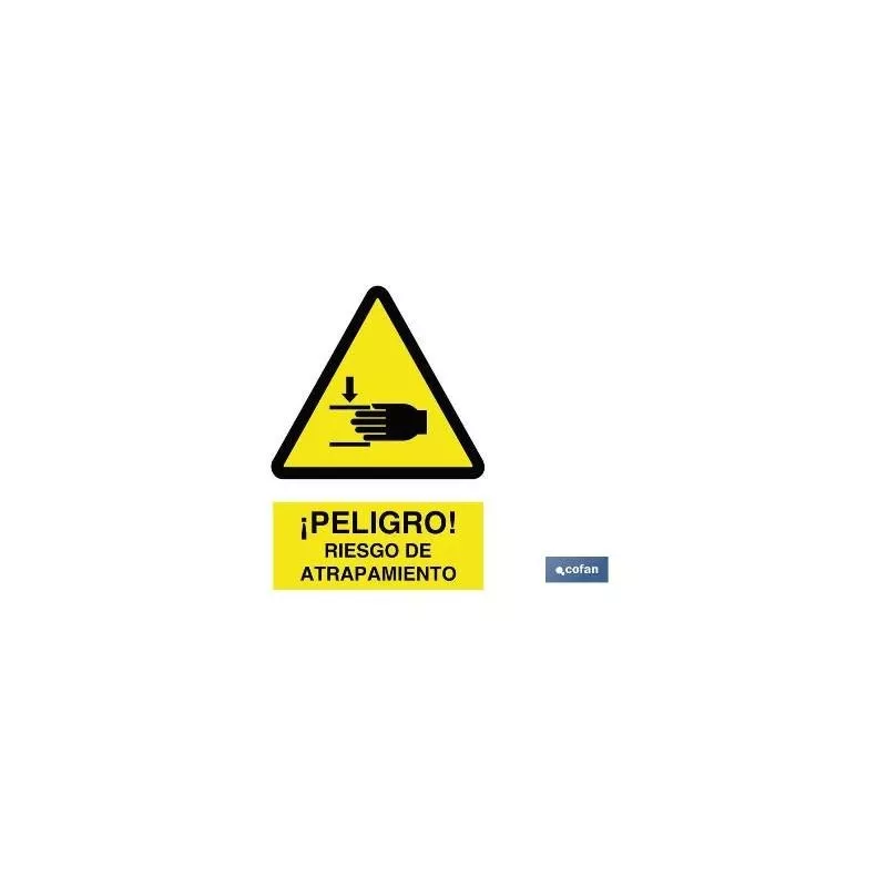 PLIMPO señal adhesivo 210x148mm. ¡peligro! riesgo de atrapamiento barato