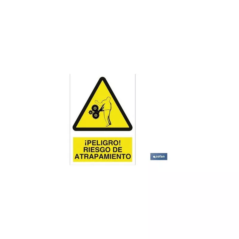 PLIMPO señal adhesivo 210x148mm. ¡peligro! riesgo de atrapamiento barato