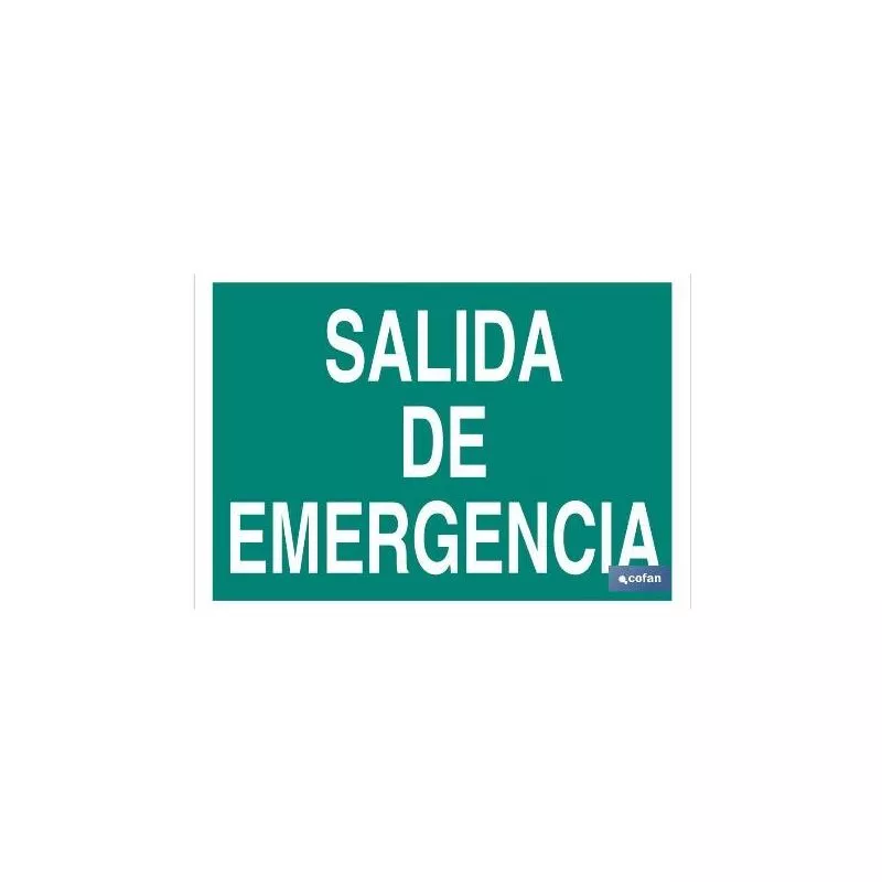 Plimpo Señal Adhesivo 297X210Mm. Salida De Emergencia Texto En Oferta Plimpo Señal Adhesivo 297X210Mm. Salida De Emergencia Texto Barato