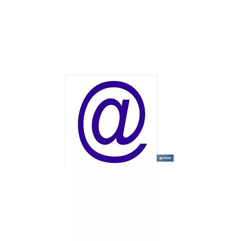 Plimpo Señal Glasspack Adhesiva 62X62Mm. Arroba Letra En Glasspack En Oferta Plimpo Señal Glasspack Adhesiva 62X62Mm. Arroba Letra En Glasspack Barato