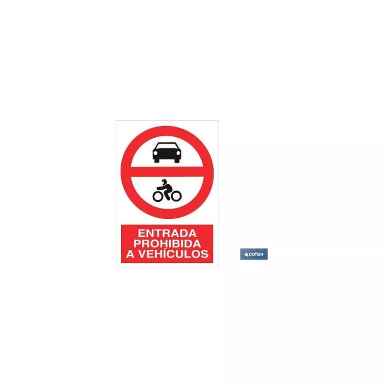Plimpo Señal Poliestireno 210X148Mm Prohibido Entrada A Vehículos En Oferta Plimpo Señal Poliestireno 210X148Mm Prohibido Entrada A Vehículos Barato
