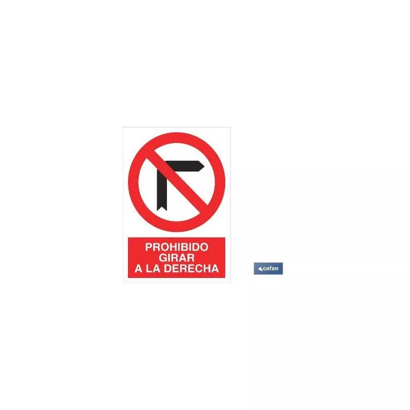 Plimpo Señal Poliestireno 210X148Mm Prohibido Girar A La Derecha En Oferta Plimpo Señal Poliestireno 210X148Mm Prohibido Girar A La Derecha Barato