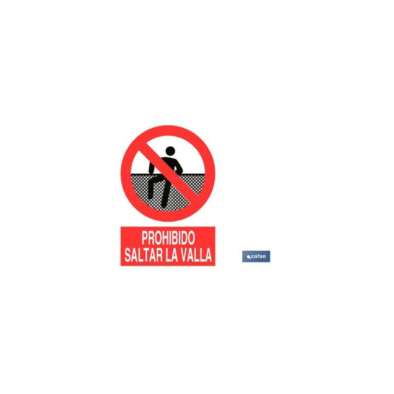 Plimpo Señal Poliestireno 210X148Mm Prohibido Saltar La Valla Barato