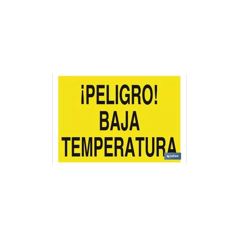 Plimpo Señal Poliestireno 297X210 Mm ¡Peligro! Baja Temperatura En Oferta Plimpo Señal Poliestireno 297X210 Mm ¡Peligro! Baja Temperatura Barato