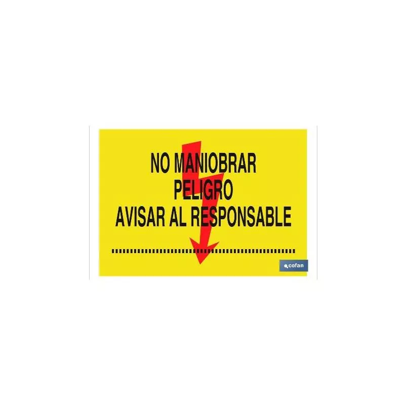 Plimpo Señal Poliestireno 297X210 No Maniobrar Peligro Avisar Al Responsable En Oferta Plimpo Señal Poliestireno 297X210 No Maniobrar Peligro Avisar Al Responsable Barato