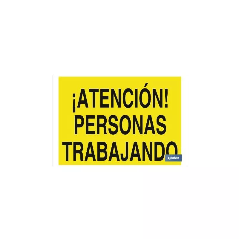Plimpo Señal Poliestireno 297X210 ¡Atención! Personas Trabajando En Oferta Plimpo Señal Poliestireno 297X210 ¡Atención! Personas Trabajando Barato