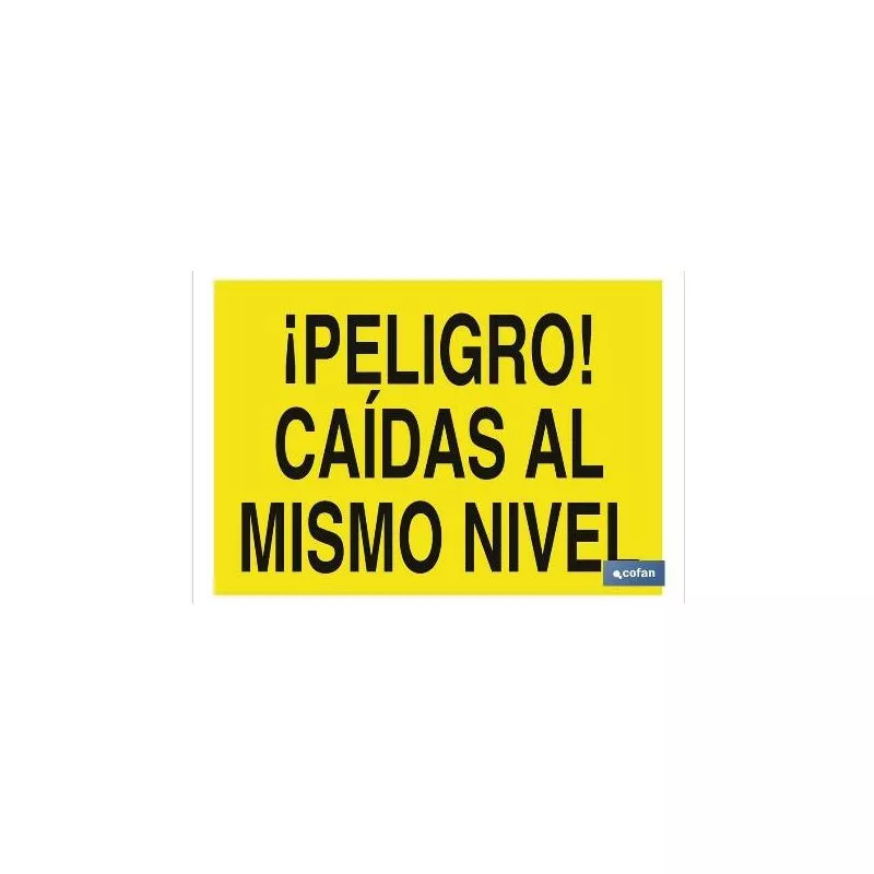 Plimpo Señal Poliestireno 297X210 ¡Peligro! Caída Al Mismo Nivel En Oferta Plimpo Señal Poliestireno 297X210 ¡Peligro! Caída Al Mismo Nivel Barato