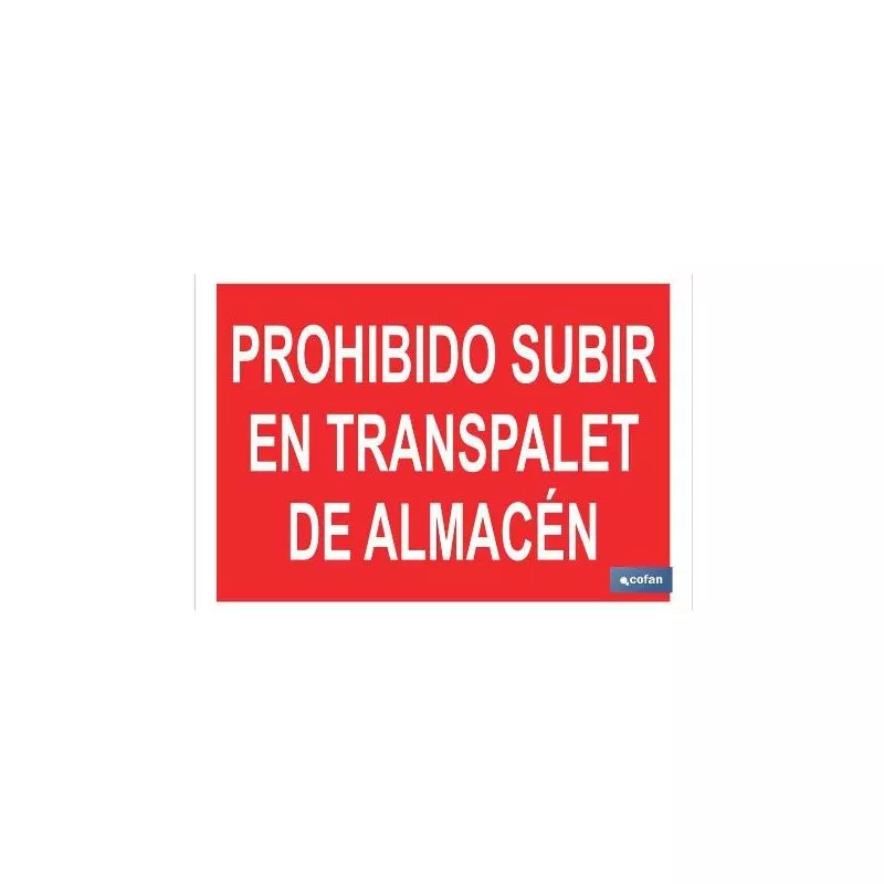 Plimpo Señal Poliestireno 297X210Mm Prohibido Subir En El Transpalet De Almacén En Oferta Plimpo Señal Poliestireno 297X210Mm Prohibido Subir En El Transpalet De Almacén Barato