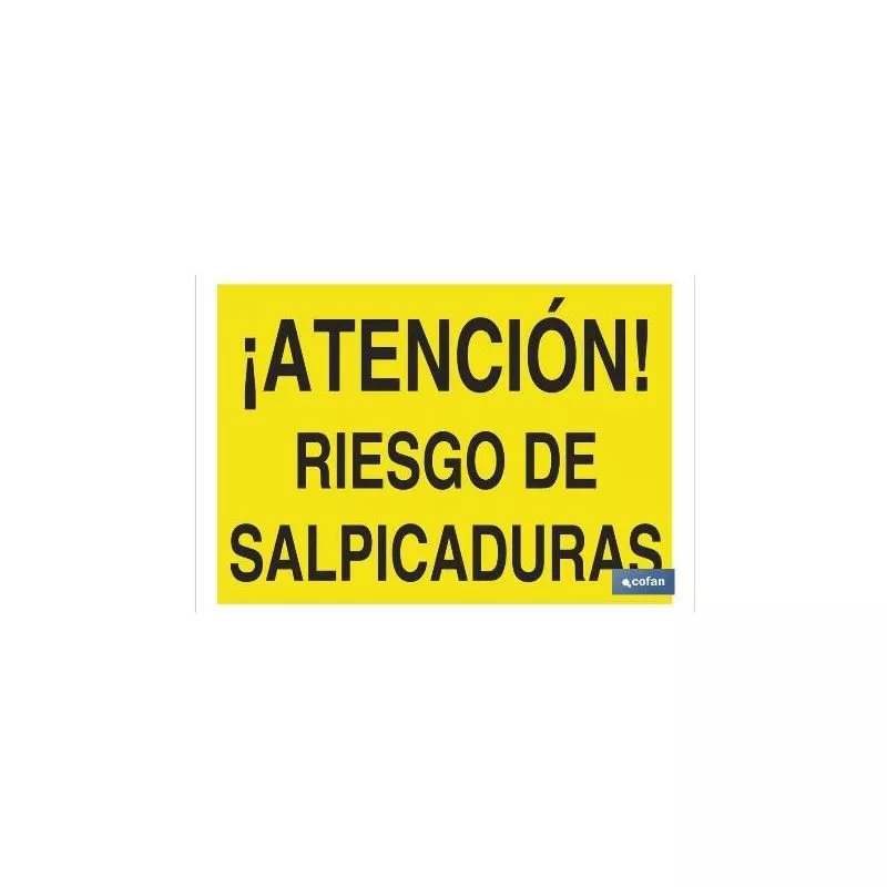 Plimpo Señal Poliestireno 297X210Mm ¡Atención! Riesgo De Salpicaduras En Oferta Plimpo Señal Poliestireno 297X210Mm ¡Atención! Riesgo De Salpicaduras Barato
