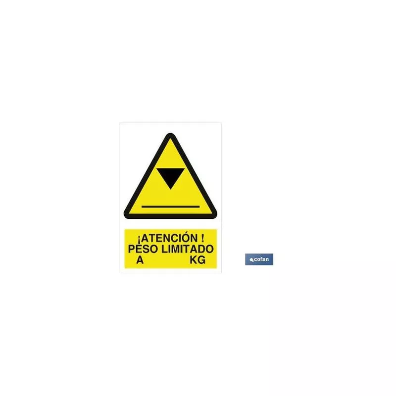 Plimpo Señal Poliestireno 420X297 Atención Peso Limitado A...............kg En Oferta Plimpo Señal Poliestireno 420X297 Atención Peso Limitado A...............kg Barato