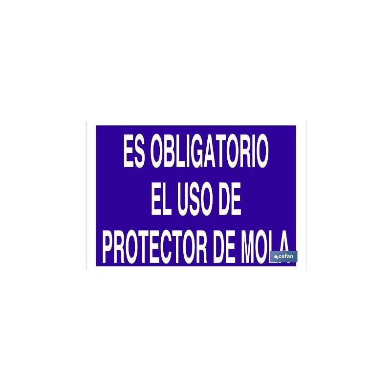 Plimpo Señal Poliestireno 420X297 Es Obligatorio El Uso De Protector De Mola Barato