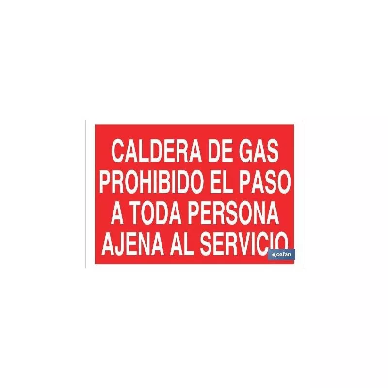 Plimpo Señal Poliestireno 420X297Mm Caldera De Gas Prohibido El Paso A Toda Persona Ajena Al Servicio En Oferta Plimpo Señal Poliestireno 420X297Mm Caldera De Gas Prohibido El Paso A Toda Persona Ajena Al Servicio Barato