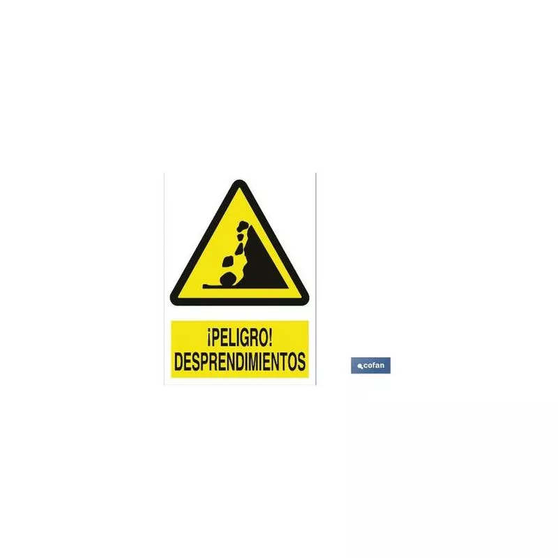PLIMPO señal poliestireno 420x297mm. ¡peligro! desprendimientos barato