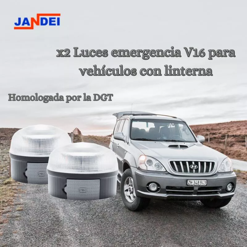 Pack 2 Luz De Emergencia V16 Para Vehículos Homologada Y Autorizada Dgt Help Flash Base Imantada Baliza Emergencia - Jandei En Oferta Pack 2 Luz De Emergencia V16 Para Vehículos Homologada Y Autorizada Dgt Help Flash Base Imantada Baliza Emergencia - Jandei Barato