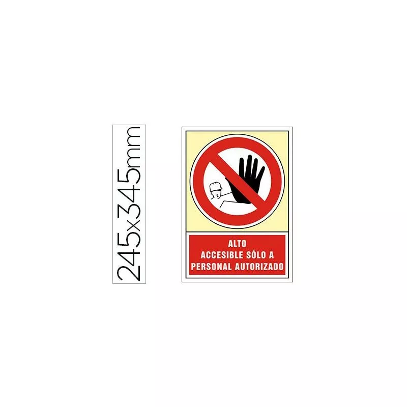 Pictograma Syssa Señal De Prohibicion Alto Accesible Solo A Personal Autorizado En Pvc 245X345 Mm En Oferta Pictograma Syssa Señal De Prohibicion Alto Accesible Solo A Personal Autorizado En Pvc 245X345 Mm Barato