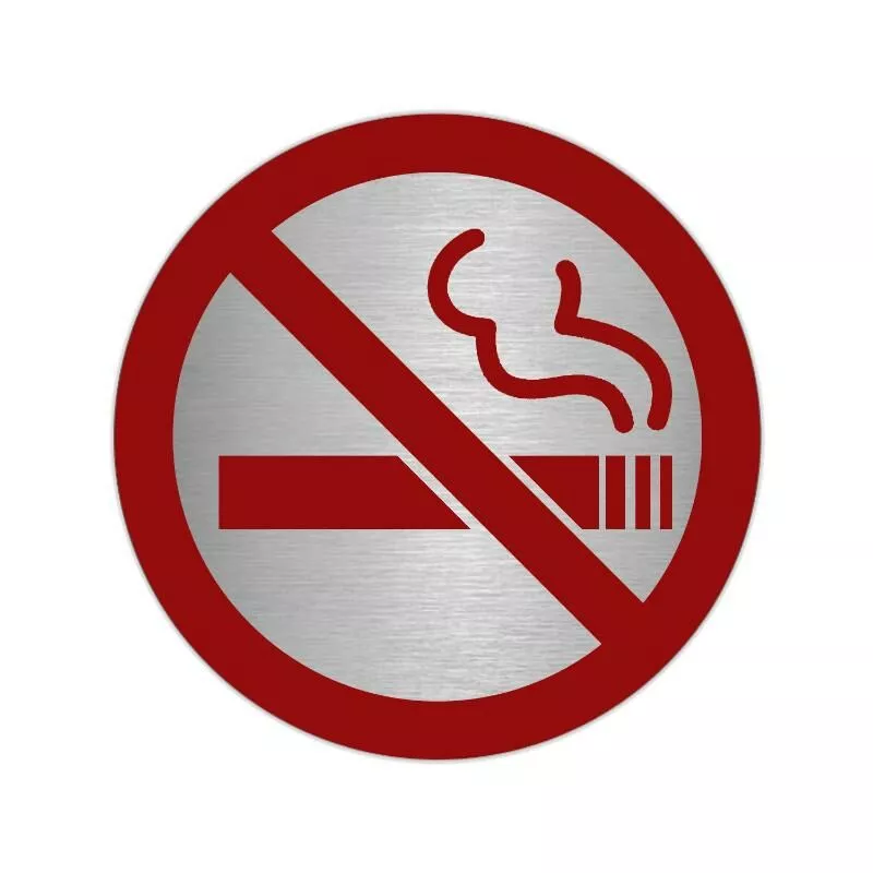 Placa Adhesiva No Fumar Acero Inoxidable Ø 7 Cm. En Oferta Placa Adhesiva No Fumar Acero Inoxidable Ø 7 Cm. Barato