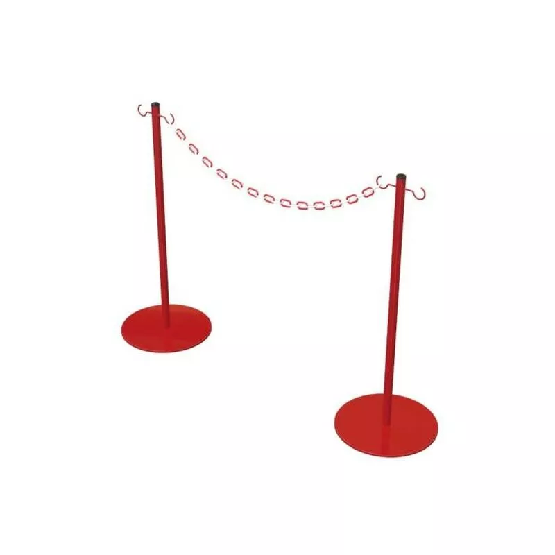 Poste Metálico Con Cadena De Plástico En Oferta Poste Metálico Con Cadena De Plástico Barato