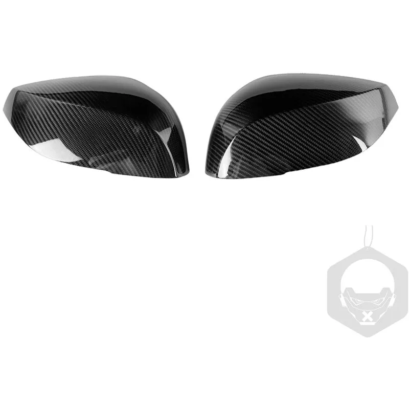 Reemplazo de pegatinas de espejo trasero de fibra de carbono para accesorios Infiniti Q50 Q60 QX50 QX60 barato