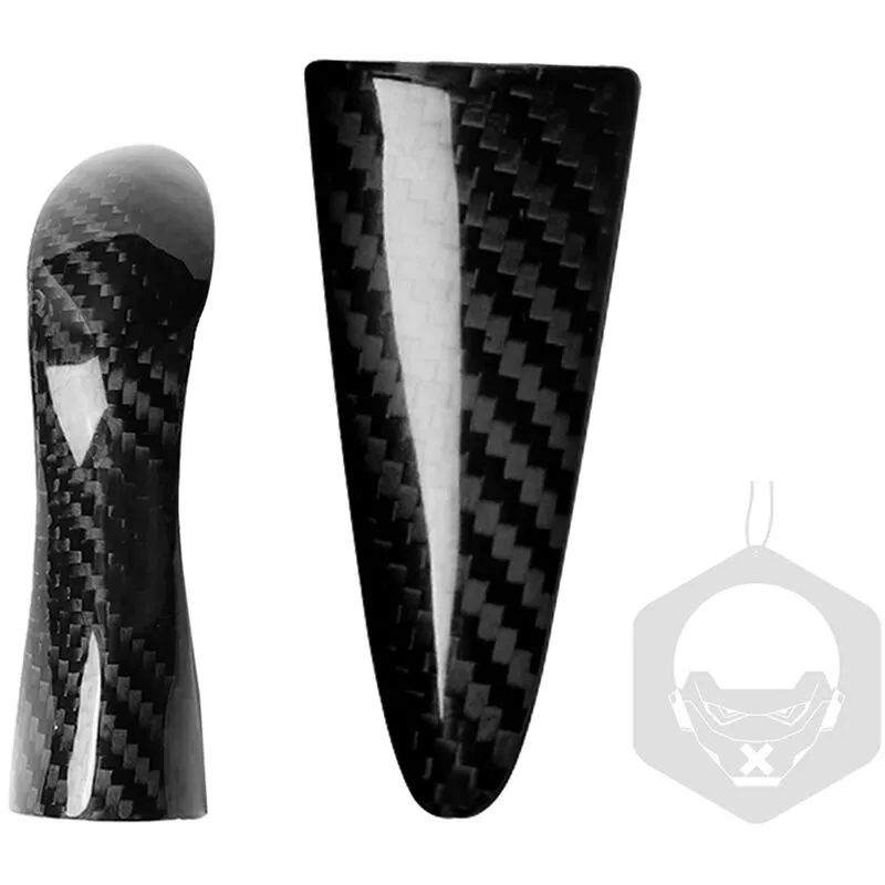 Reemplazo de pegatinas de mango de engranaje de fibra de carbono para accesorios Infiniti Q50 Q60 QX50 QX60 barato