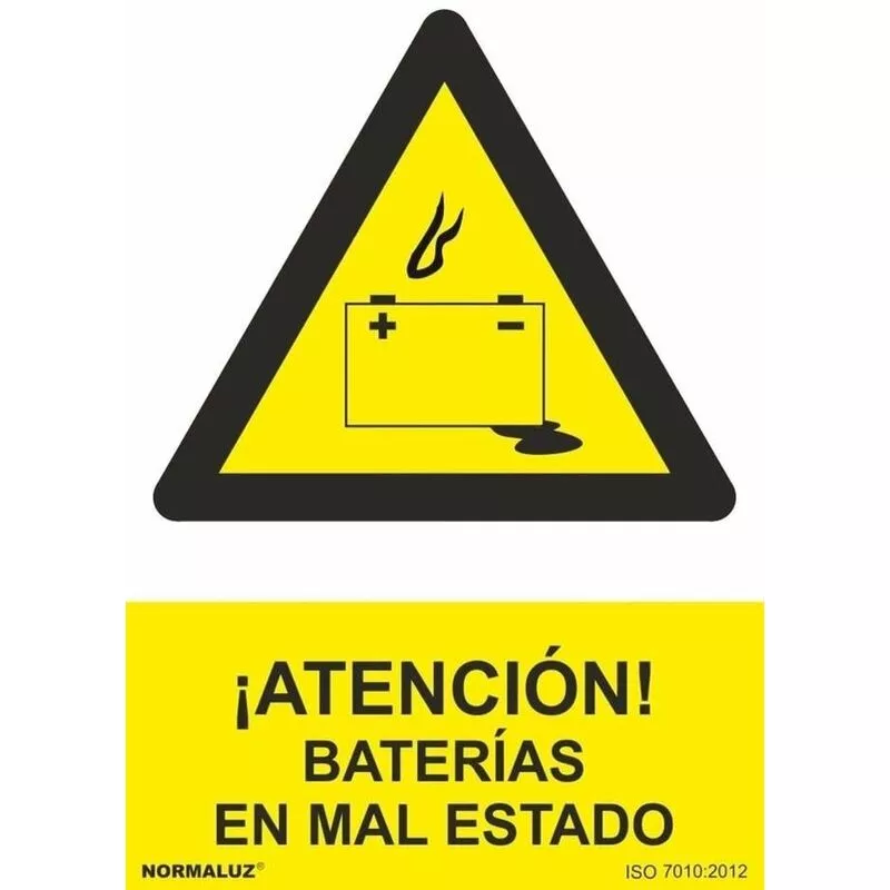 Señal ¡Atención! Baterías En Mal Estado Con Tintas Uv | 200 X 300 Mm - Adhesivos De Vinilo En Oferta Señal ¡Atención! Baterías En Mal Estado Con Tintas Uv | 200 X 300 Mm - Adhesivos De Vinilo Barato