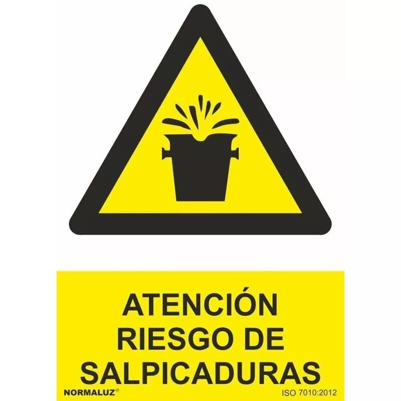 Señal Atención Riesgo De Salpicaduras Con Tintas Uv | Adhesivos De Vinilo - 100 X 150 Mm En Oferta Señal Atención Riesgo De Salpicaduras Con Tintas Uv | Adhesivos De Vinilo - 100 X 150 Mm Barato