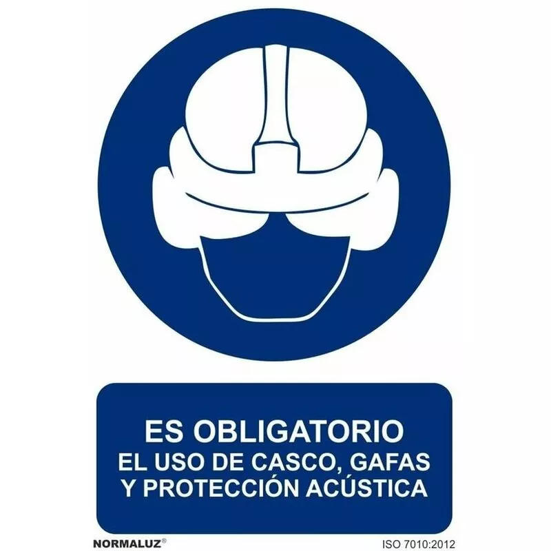 Señal Es Ob. El Uso De Casco Gafas Y Protección Acústica Con Tintas Uv | Aluminio 0'5 Mm - 300 X 400 Mm En Oferta Señal Es Ob. El Uso De Casco Gafas Y Protección Acústica Con Tintas Uv | Aluminio 0'5 Mm - 300 X 400 Mm Barato