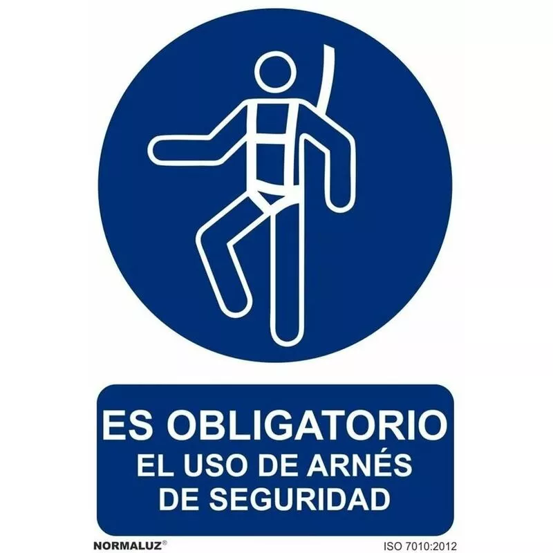 Señal Es Obligatorio El Uso De Arnés De Seguridad Con Tintas Uv | Aluminio 0'5 Mm - 300 X 400 Mm En Oferta Señal Es Obligatorio El Uso De Arnés De Seguridad Con Tintas Uv | Aluminio 0'5 Mm - 300 X 400 Mm Barato
