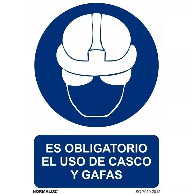 Señal Es Obligatorio El Uso De Casco Y Gafas Con Tintas Uv | 300 X 400 Mm - Pvc Glasspack 0'7 Mm En Oferta Señal Es Obligatorio El Uso De Casco Y Gafas Con Tintas Uv | 300 X 400 Mm - Pvc Glasspack 0'7 Mm Barato