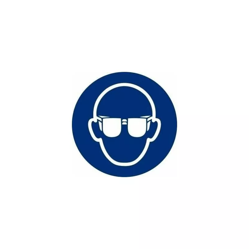 Señal Es Obligatorio El Uso De Gafas Con Tintas Uv Ø 90Mm (Pack De 10) En Oferta Señal Es Obligatorio El Uso De Gafas Con Tintas Uv Ø 90Mm (Pack De 10) Barato