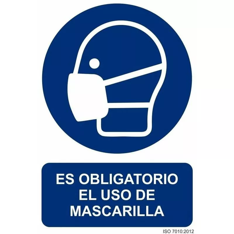 Señal Es Obligatorio El Uso De Mascarilla Con Tintas Uv | 210 X 300 Mm - Aluminio 0'5 Mm En Oferta Señal Es Obligatorio El Uso De Mascarilla Con Tintas Uv | 210 X 300 Mm - Aluminio 0'5 Mm Barato