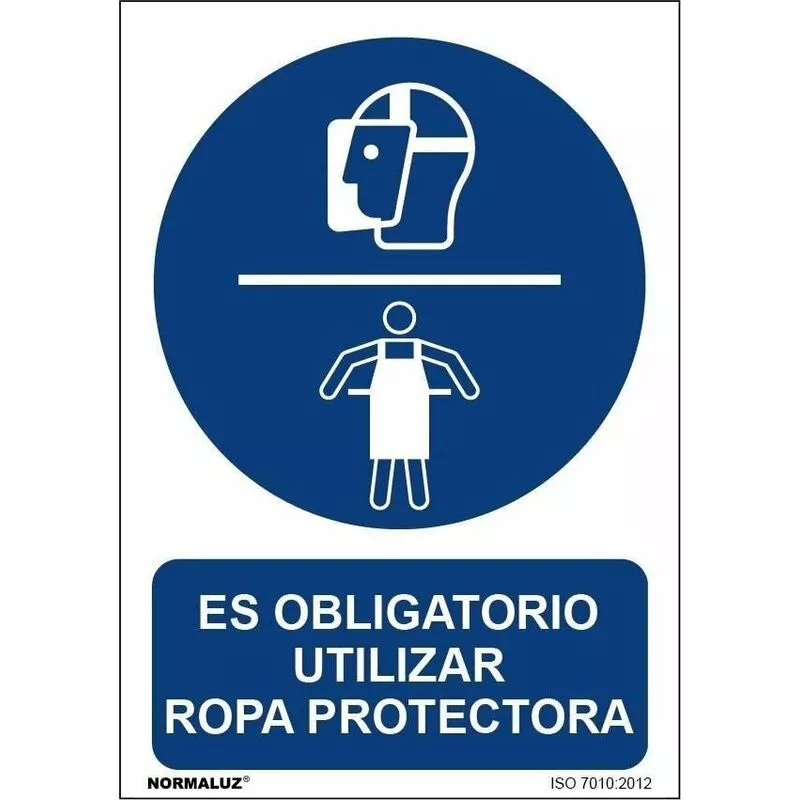 Señal Es Obligatorio Utilizar Ropa Protectora Con Tintas Uv | 300 X 400 Mm - Pvc Glasspack 0'7 Mm En Oferta Señal Es Obligatorio Utilizar Ropa Protectora Con Tintas Uv | 300 X 400 Mm - Pvc Glasspack 0'7 Mm Barato