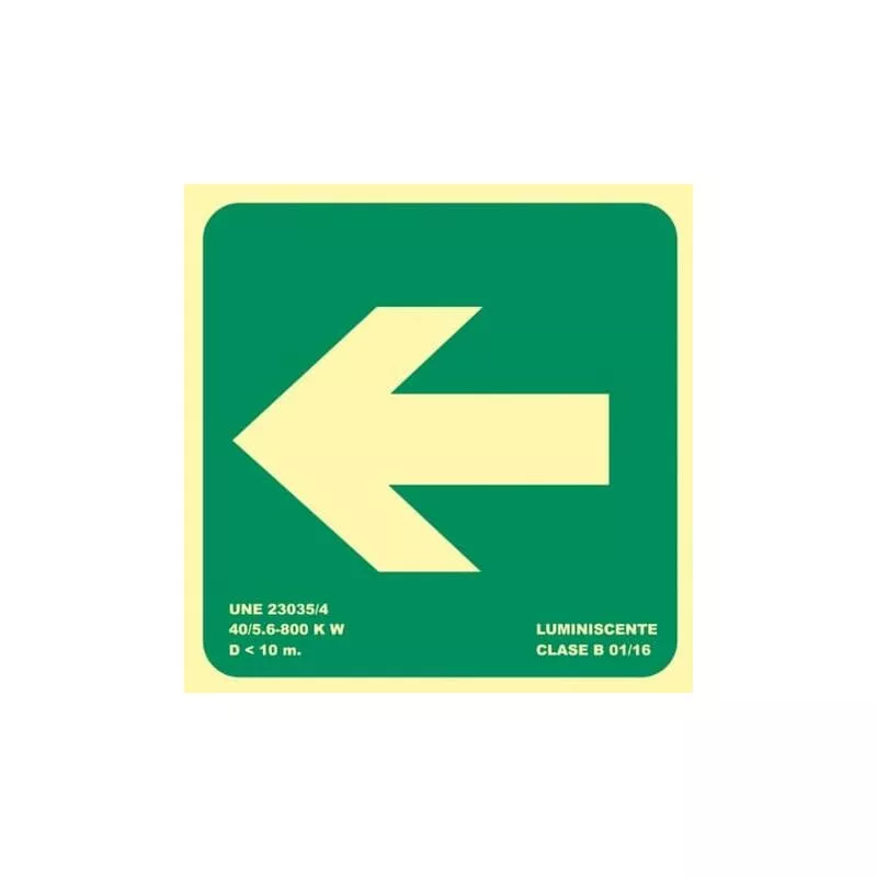 Señal Flecha Izquierda Luminiscentes | Clase A (Pvc 1 Mm) - 105 X 105 Mm En Oferta Señal Flecha Izquierda Luminiscentes | Clase A (Pvc 1 Mm) - 105 X 105 Mm Barato