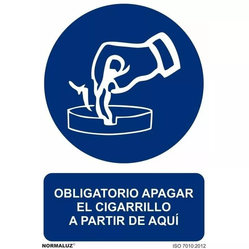 Señal Obligatorio Apagar El Cigarrillo A Partir De Aquí Con Tintas Uv | 210 X 300 Mm - Pvc Glasspack 0'7 Mm En Oferta Señal Obligatorio Apagar El Cigarrillo A Partir De Aquí Con Tintas Uv | 210 X 300 Mm - Pvc Glasspack 0'7 Mm Barato