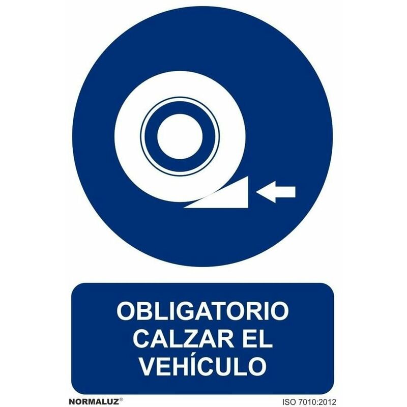 Señal Obligatorio Calzar El Vehículo Con Tintas Uv | Aluminio 0'5 Mm - 300 X 400 Mm Barato
