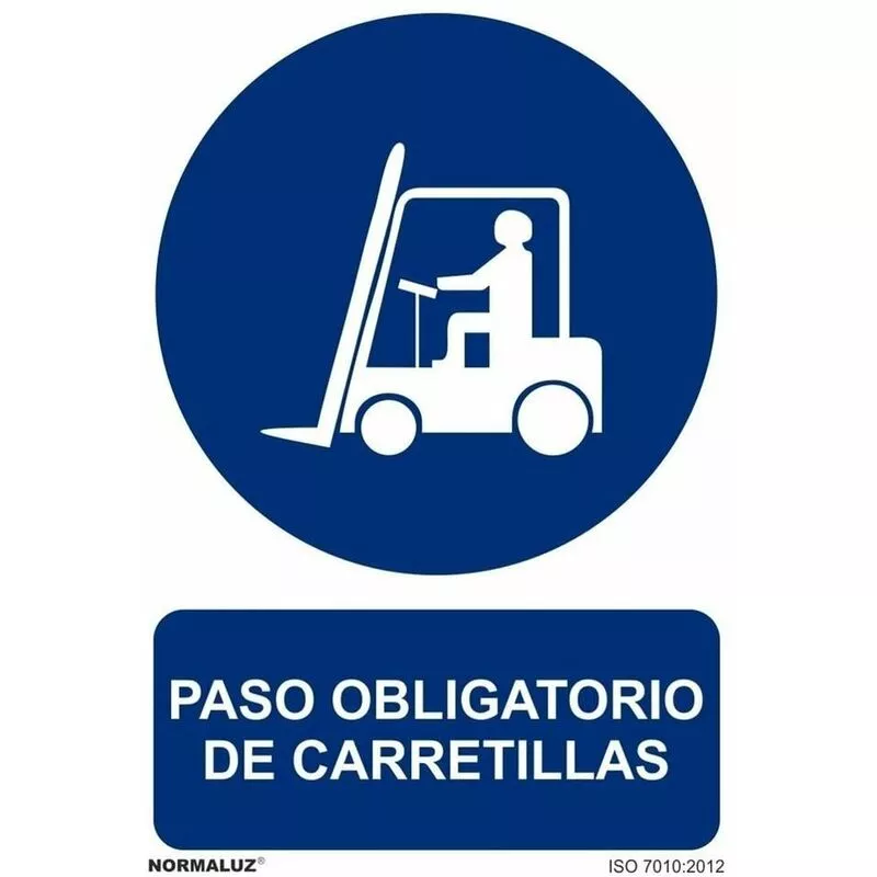 Señal Paso Obligatorio De Carretillas Con Tintas Uv | 200 X 300 Mm - Adhesivos De Vinilo En Oferta Señal Paso Obligatorio De Carretillas Con Tintas Uv | 200 X 300 Mm - Adhesivos De Vinilo Barato