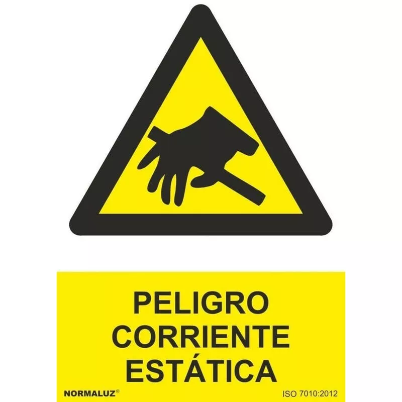 Señal Peligro Corriente Estática Con Tintas Uv | 300 X 400 Mm - Pvc Glasspack 0'7 Mm En Oferta Señal Peligro Corriente Estática Con Tintas Uv | 300 X 400 Mm - Pvc Glasspack 0'7 Mm Barato