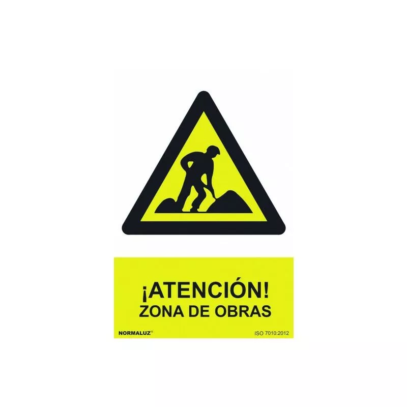 Señal Pvc Atencion Obras 21X30 Cm En Oferta Señal Pvc Atencion Obras 21X30 Cm Barato