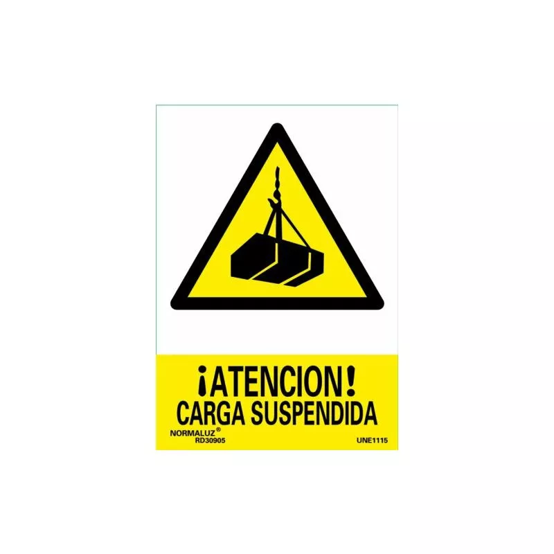 Señal Pvc Precaucion Carga Suspendida 30X40 En Oferta Señal Pvc Precaucion Carga Suspendida 30X40 Barato