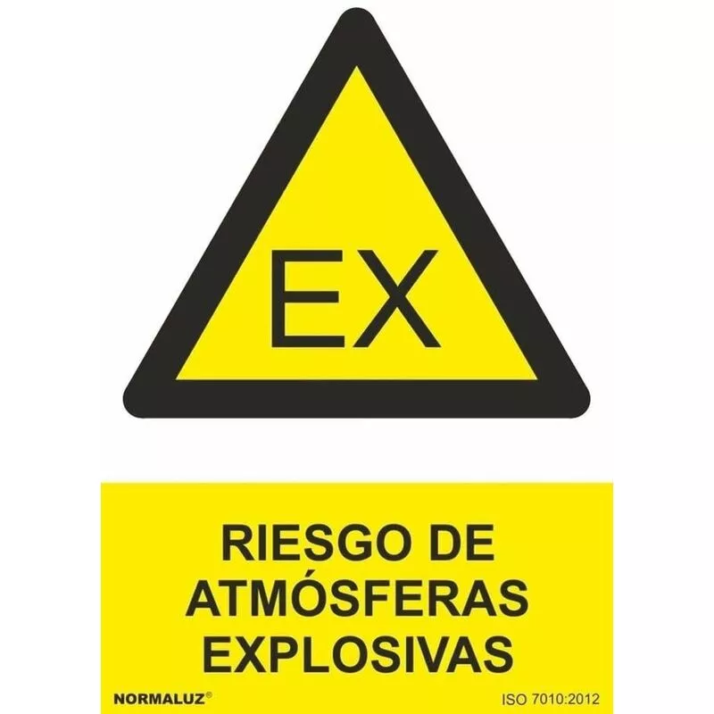 Señal Riesgo De Atmósferas Explosivas Con Tintas Uv | 300 X 400 Mm - Pvc Glasspack 0'7 Mm En Oferta Señal Riesgo De Atmósferas Explosivas Con Tintas Uv | 300 X 400 Mm - Pvc Glasspack 0'7 Mm Barato