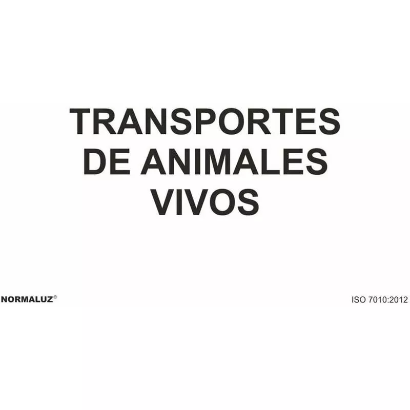Señal Transportes De Animales Vivos Con Tintas Uv | 200 X 300 Mm - Adhesivos De Vinilo En Oferta Señal Transportes De Animales Vivos Con Tintas Uv | 200 X 300 Mm - Adhesivos De Vinilo Barato
