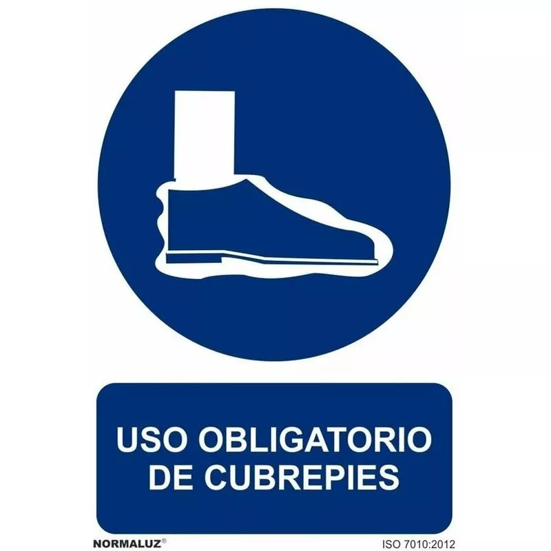 Señal Uso Obligatorio De Cubrepies Con Tintas Uv | Adhesivos De Vinilo - 100 X 150 Mm En Oferta Señal Uso Obligatorio De Cubrepies Con Tintas Uv | Adhesivos De Vinilo - 100 X 150 Mm Barato