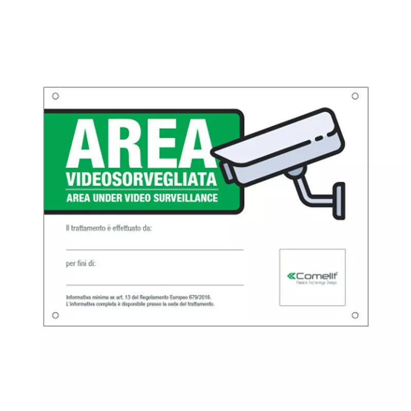 Señal De Área Bajo La Vigilancia De Vídeo Comelit Italiano 43500B En Oferta Señal De Área Bajo La Vigilancia De Vídeo Comelit Italiano 43500B Barato